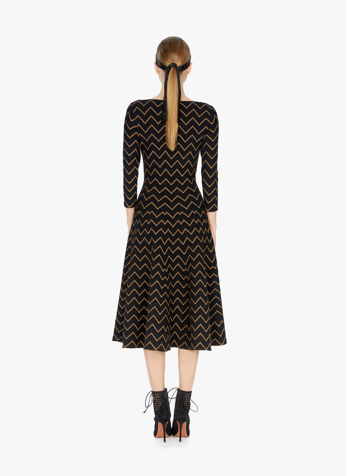 ROBE MANCHES LONGUES NAZARE NOIR/OR ALAÏA NOIR/OR  ROBE MANCHES LONGUES NAZARE NOIR/OR